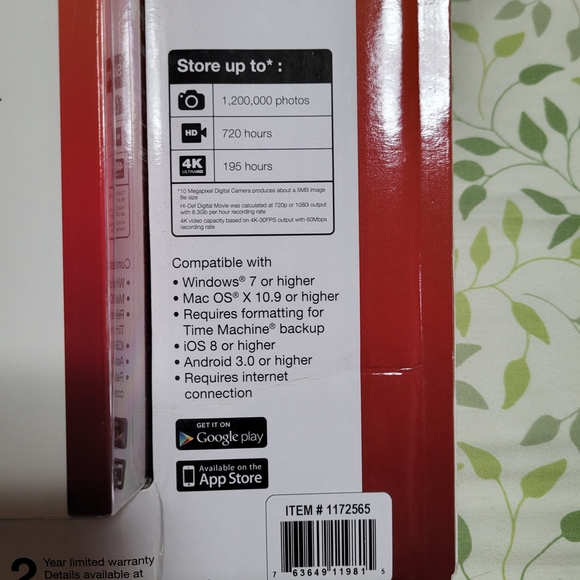 Seagate Backup Plus Hub 6TB External Hard Drive - Black (NWT) - Picture 6 of 6